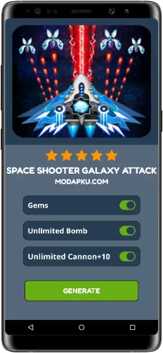 Space Shooter Galaxy Attack MOD APK Screenshot