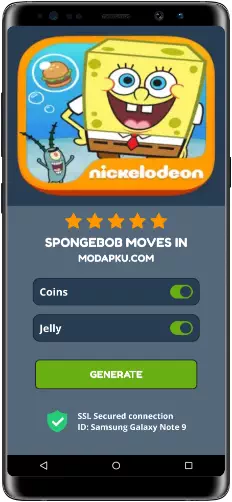 SpongeBob Moves In MOD APK Screenshot