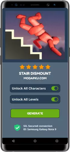 Stair Dismount MOD APK Screenshot