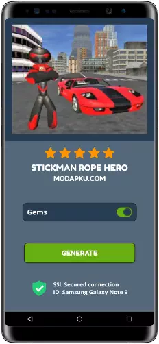 Stickman Rope Hero MOD APK Screenshot