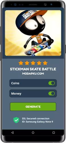 Stickman Skate Battle MOD APK Screenshot