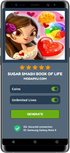 Sugar Smash Book of Life MOD APK Screenshot