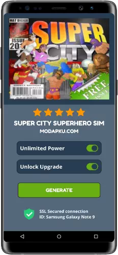 Super City Superhero Sim MOD APK Screenshot