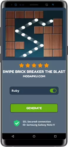 Swipe Brick Breaker The Blast MOD APK Screenshot