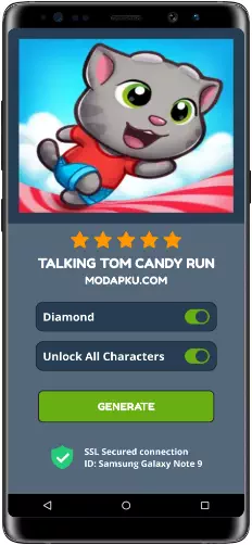 Talking Tom Candy Run MOD APK Screenshot