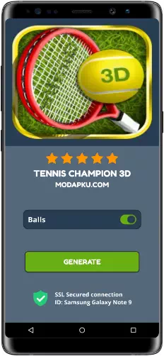 Tennis Champion 3D MOD APK Screenshot