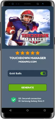 Touchdown Manager MOD APK Screenshot
