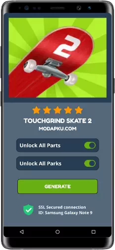 Touchgrind Skate 2 MOD APK Screenshot