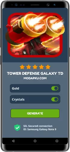Tower Defense Galaxy TD MOD APK Screenshot