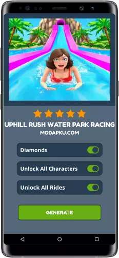 Uphill Rush Water Park Racing MOD APK Screenshot