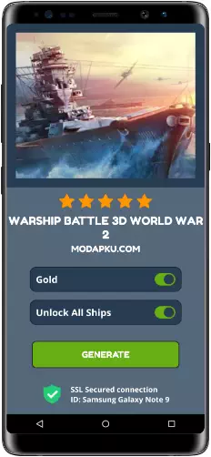 Warship Battle 3D World War 2 MOD APK Screenshot