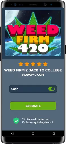 Weed Firm 2 Back to College MOD APK Screenshot