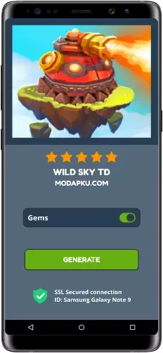 Wild Sky TD MOD APK Screenshot