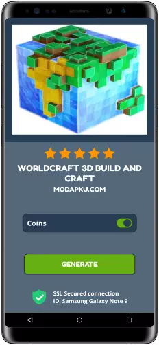 WorldCraft 3D Build and Craft MOD APK Screenshot