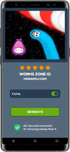 Worms Zone io MOD APK Screenshot