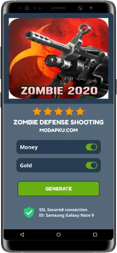 Zombie Defense Shooting MOD APK Screenshot