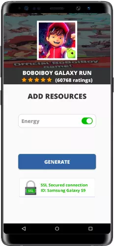 BoBoiBoy Galaxy Run MOD APK Screenshot