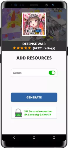 Defense War MOD APK Screenshot