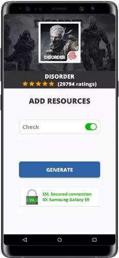 Disorder MOD APK Screenshot