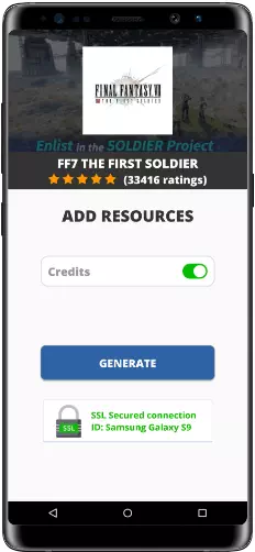 FF7 The First Soldier MOD APK Screenshot