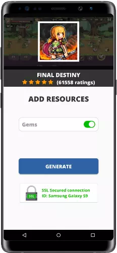 Final Destiny MOD APK Screenshot