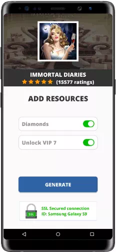 Immortal Diaries MOD APK Screenshot
