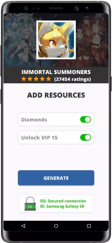 Immortal Summoners MOD APK Screenshot