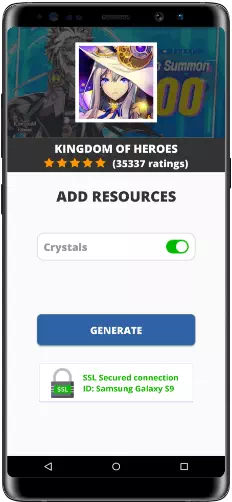 Kingdom of Heroes MOD APK Screenshot