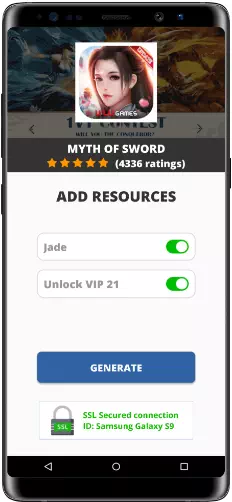 Myth of Sword MOD APK Screenshot
