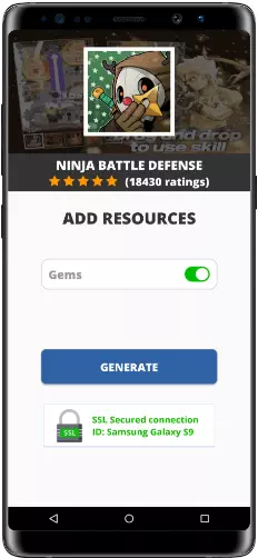 Ninja Battle Defense MOD APK Screenshot