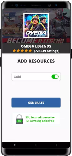 Omega Legends MOD APK Screenshot