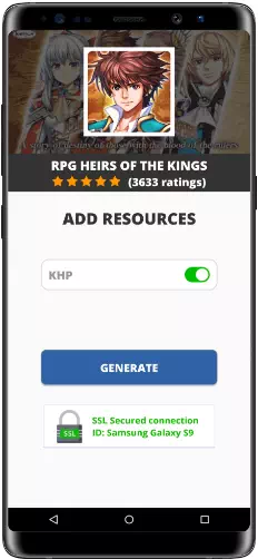 RPG Heirs of the Kings MOD APK Screenshot