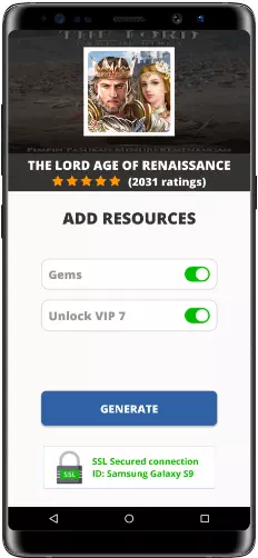 The Lord Age of Renaissance MOD APK Screenshot