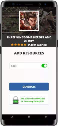 Three Kingdoms Heroes and Glory MOD APK Screenshot