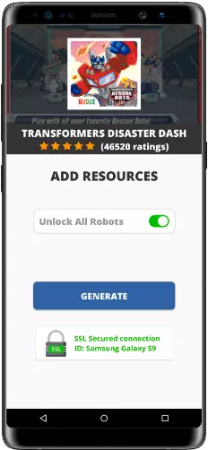 Transformers Disaster Dash MOD APK Screenshot
