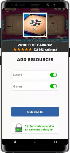 World of Carrom MOD APK Screenshot
